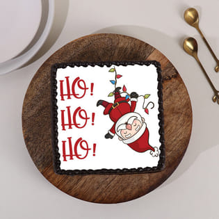 Joyful Christmas Chocolate Poster Cake
