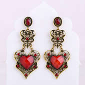 Crimson Antique Earrings