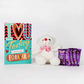Dairy Milk With Teddy And Card