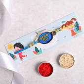 Send Panjeeri Laddoo With Choco Cookies N Kid Rakhi - Quirky Rakhi for Kids