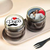Adorable Papa Personalised Jar Cakes