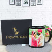 Partners For Life - A Customised Anniversary Mug with Front Sided View with Gift Box