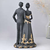 Back View of Party Ready Couple Figurine