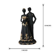 Measurement of Party Ready Couple Figurine