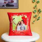 Passionate Affection - A Personalised Love Cushion with Distant View