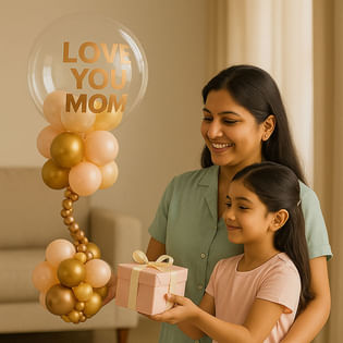 Pastel Balloon Backdrop For Mum
