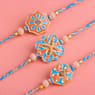 Pastel Bloom Rakhi Trio