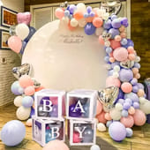 Pastel Dreams Baby Shower Balloon Decor