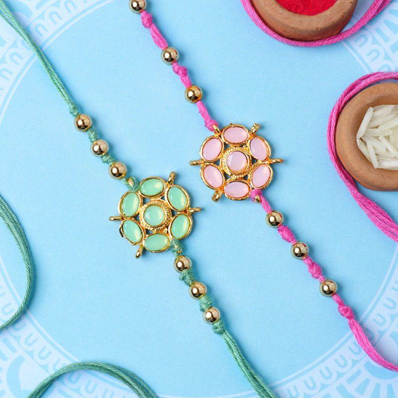 Vibrant Dual Rakhi Set 