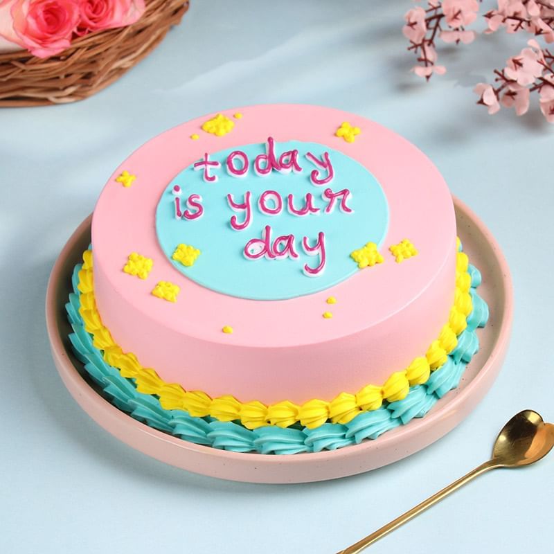 Pastel Hues Fun Cake