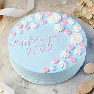 Pastel Hues New Year Cake - Order Online