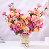 Pastel Petal Vase