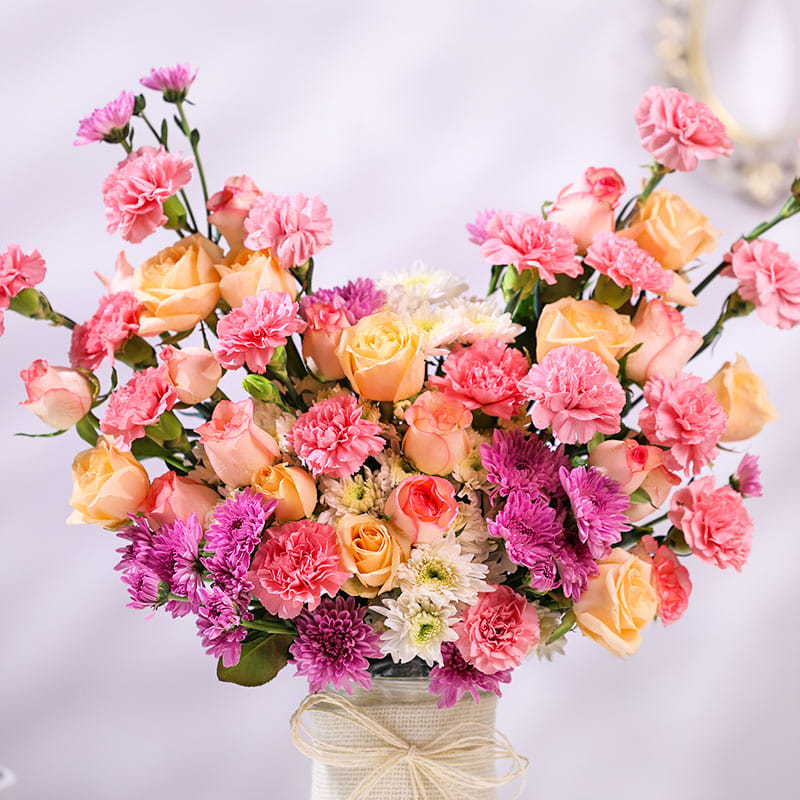Pastel Petal Vase
