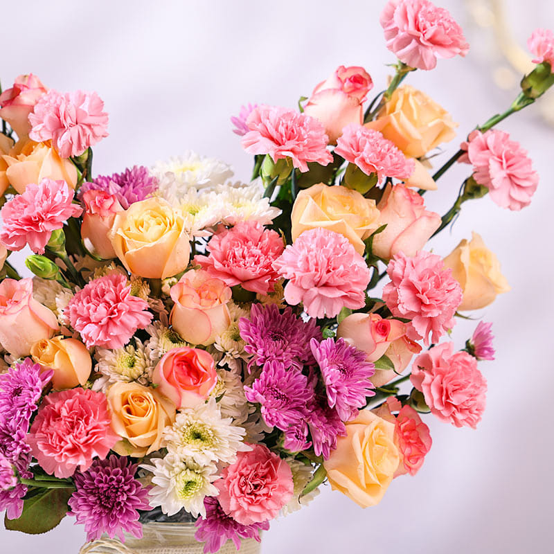 Pastel Petal Vase
