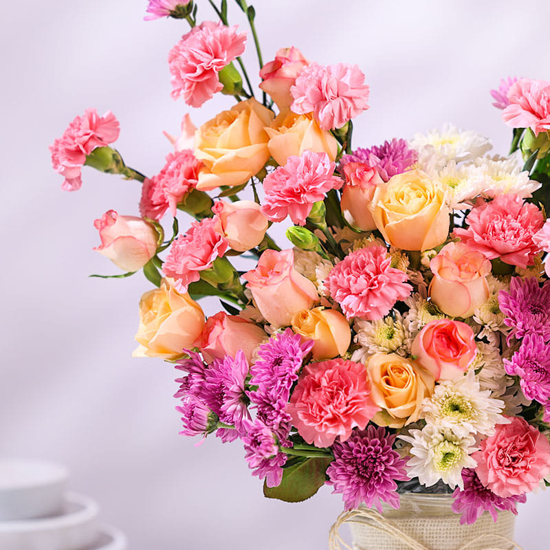 Pastel Petal Vase