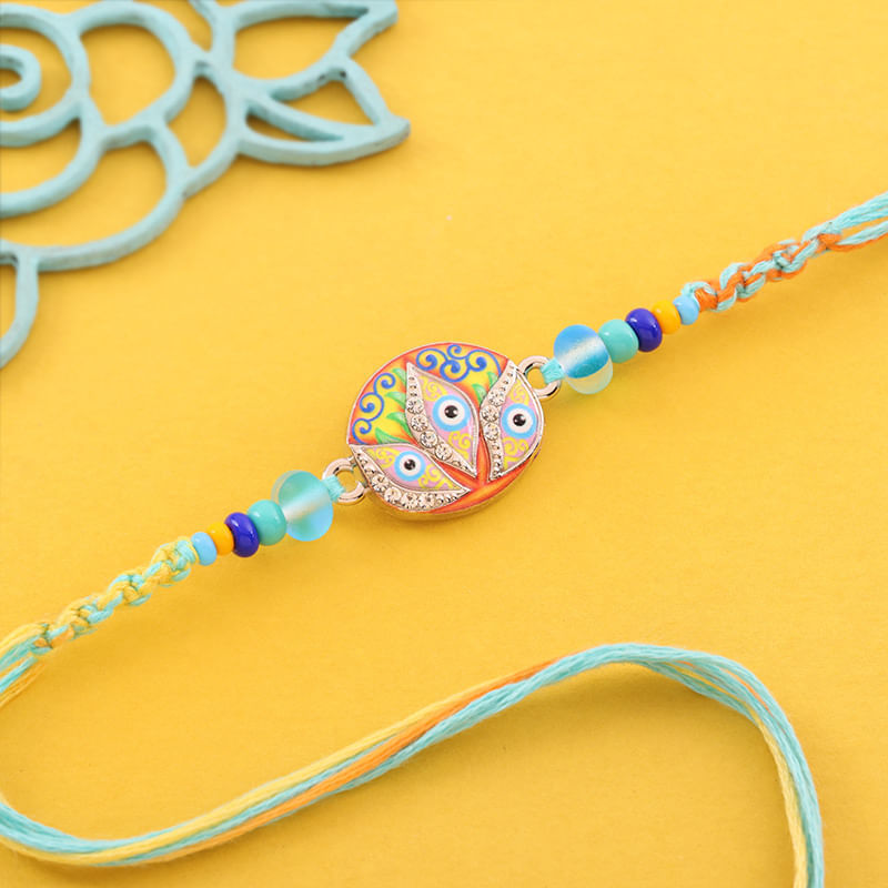 Pastel Themed Evil Eye Rakhi