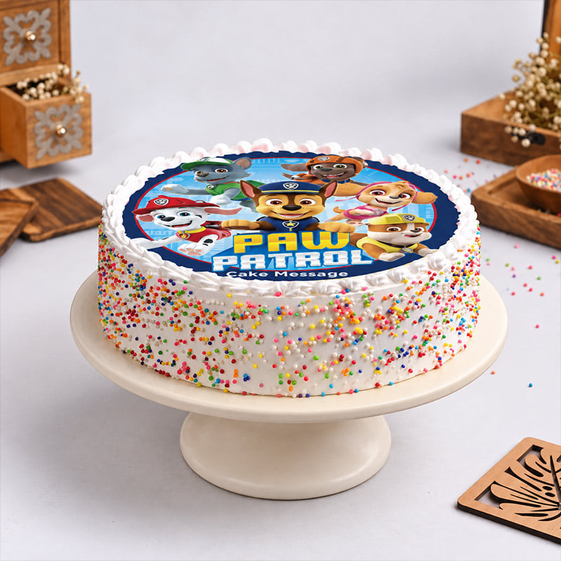 Paw Patrol Funfetti Party Cake