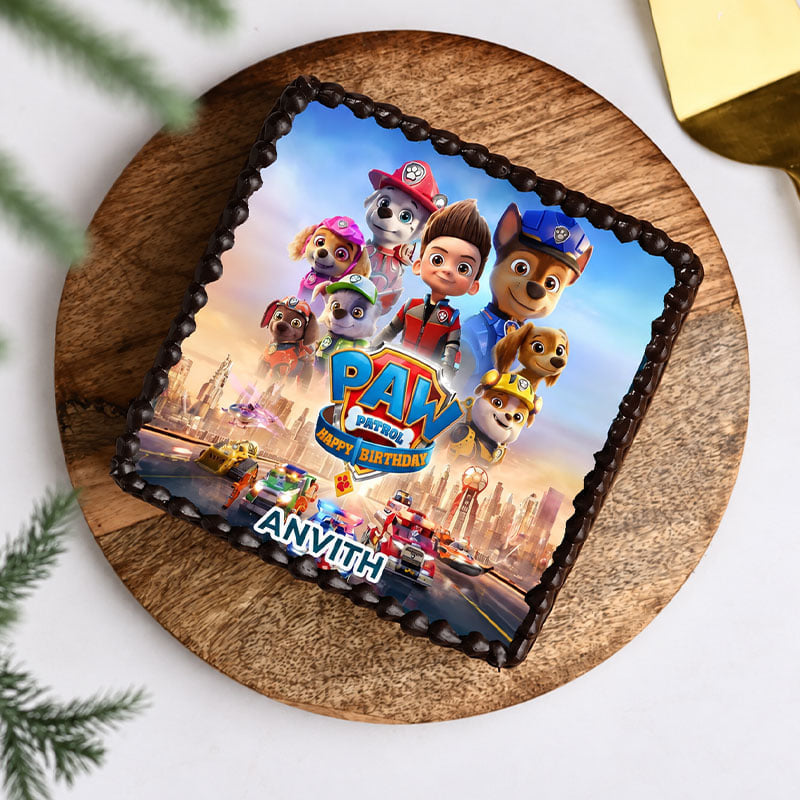 Paw Patrol Skyline Chocolate Cake