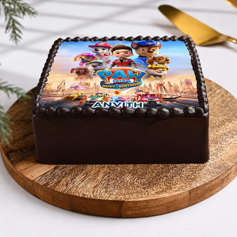 Paw Patrol Skyline Chocolate Cake