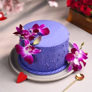 Purple Blossoms Cake