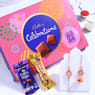 Order Peach Bhai Bhabhi Rakhis With Celebrations Box Online