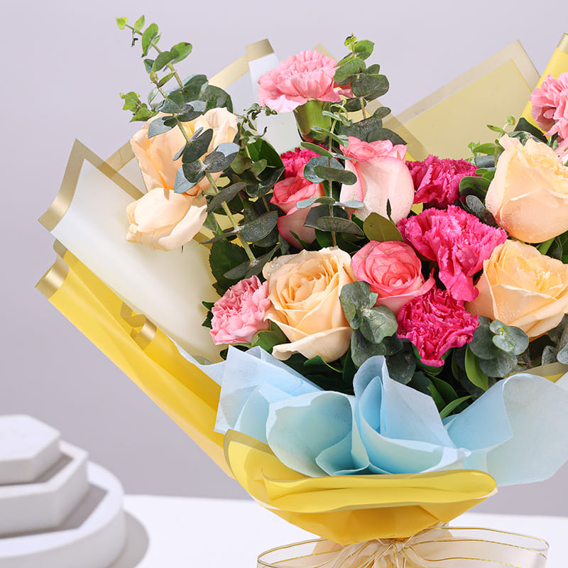 Peach Blossom Romance Bouquet