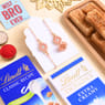 Bhai Bhabhi Peach Floral Rakhis With Sweet Treats