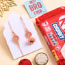 Peach Floral Bhaiya Bhabhi Rakhis With Chocolates