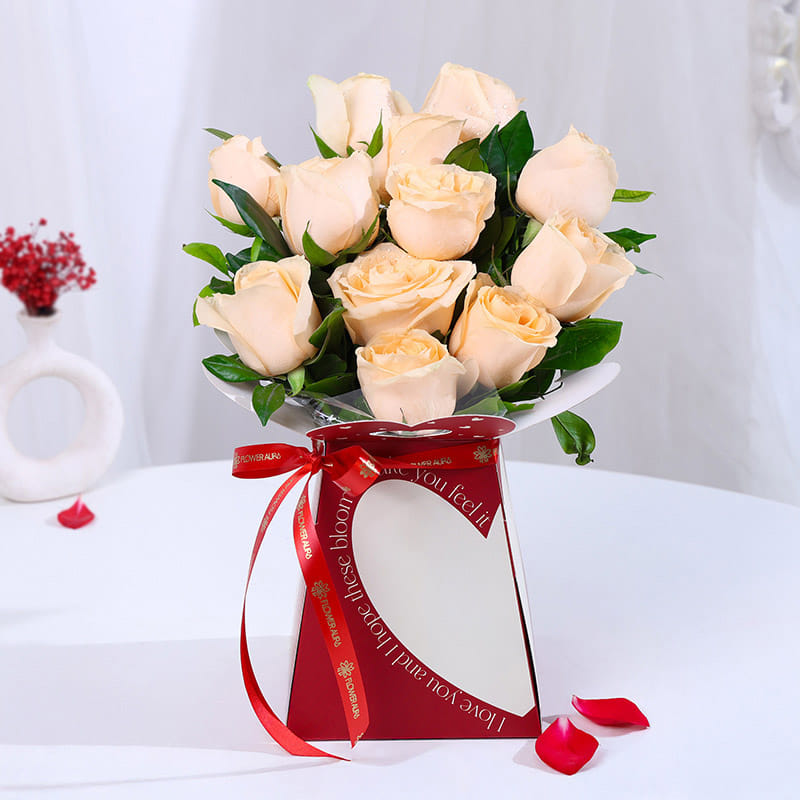 Peach Roses Of Quiet Love