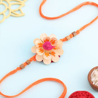 Peachy Bloom Rakhi