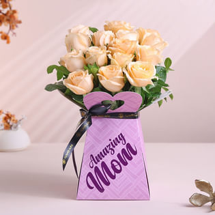 Peachy Blooms For An Amazing Mum