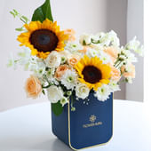 Peachy Floral Whispers In Golden Light