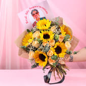 Peachy Gold Floral Canvas for Superwoman