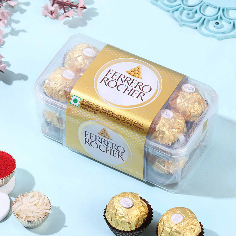 Peacock Charm Bhai Bhabhi Rakhis With Chocolates