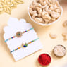 Peacock Designer Rakhi Duo With Cashews