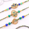Peacock Designer Rakhi Trio-Aus