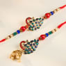 Peacock Elegance Bhaiya Bhabhi Rakhi