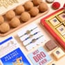 Peacock Motifs Rakhi Trio With Sweets N Chocolate