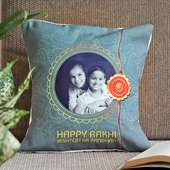 Customized Cushion with Rakhi Online Delivery
