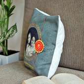Customized Cushion with Rakhi Online