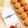 Peacock Rakhi With Motichoor Ladoos