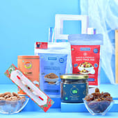 Pearl Designer Rakhi N Snacks Hamper