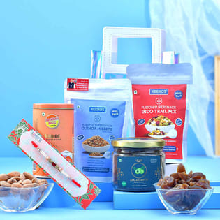 Pearl Designer Rakhi N Snacks Hamper