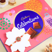 Pearl Designer Rakhi With Choco Treats
