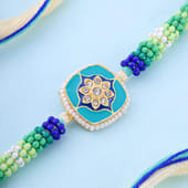 Pearl Edged Floral Rakhi