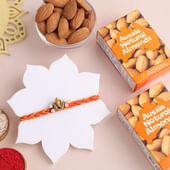 Pearl Ganesha Mauli Rakhi With Almonds