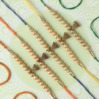 Online Set of 4 Designer Rakhi Delivery in India