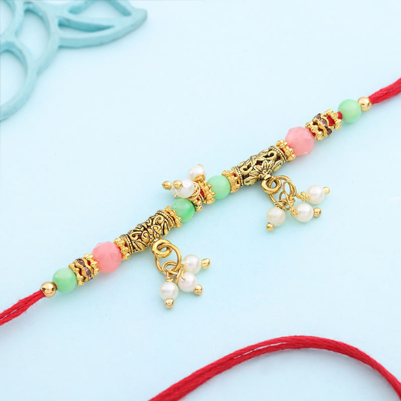 Pearl Glow Lumba Rakhi