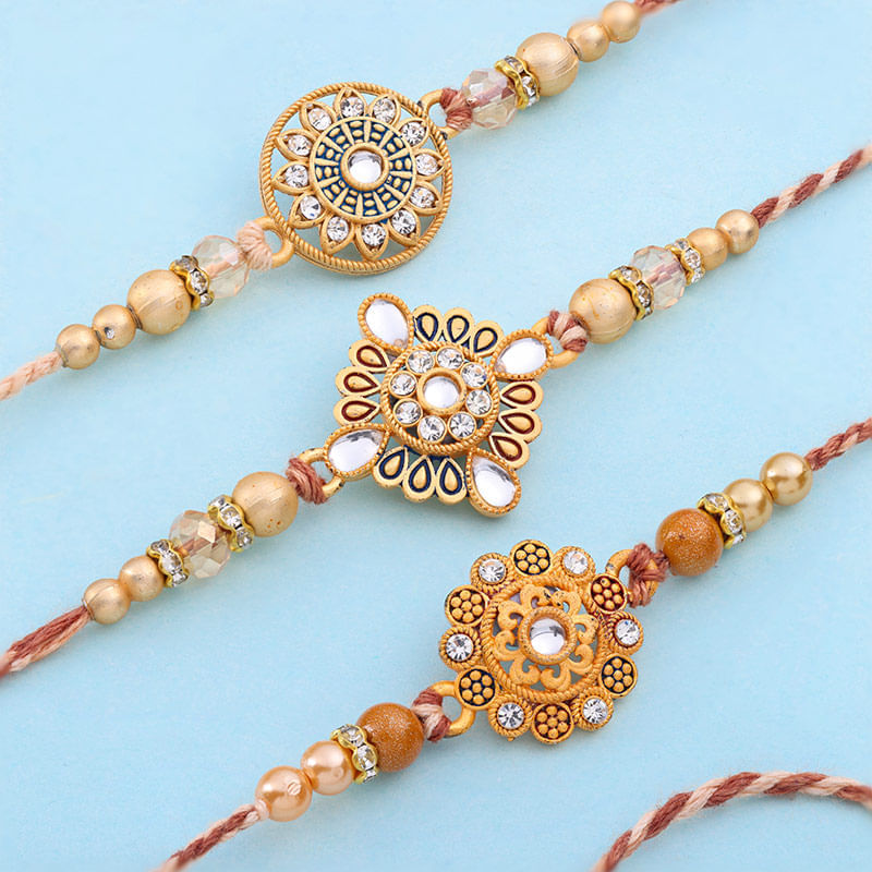 Pearl Mandala Rakhi Trio