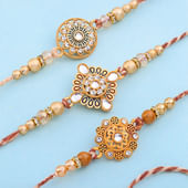 Pearl Mandala Rakhi Trio